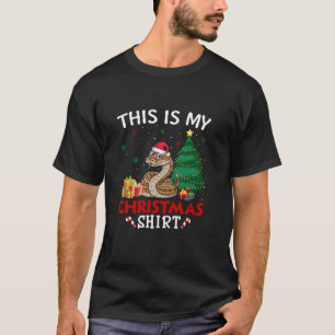 This is My Rattlesnake Santa Hat Christmas Pajama  T-Shirt