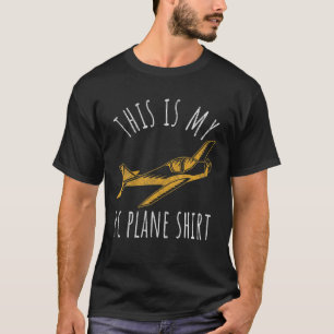 This Is My RC Plane Funny Model Aeroplane Retro Vi T-Shirt