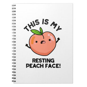 This Is My Resting Peace Face Funny Fruit Pun Notebook
