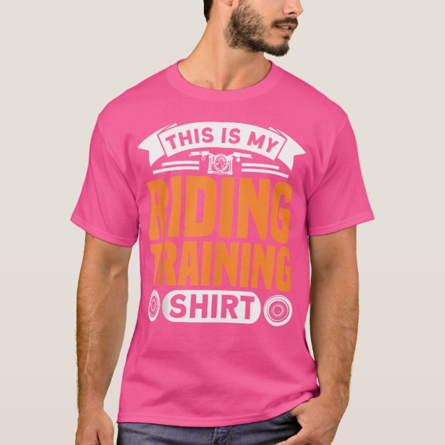 This Is My Riding Training Motorbike Biker T-Shirt (Front)