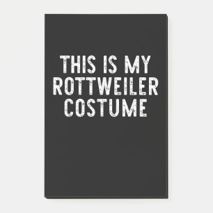 This Is My Rottweiler Dog Costume Halloween Lazy Post-it Notes