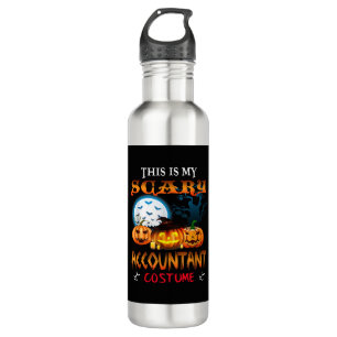 This Is My Scary Accountant Costume Halloween 710 Ml Water Bottle