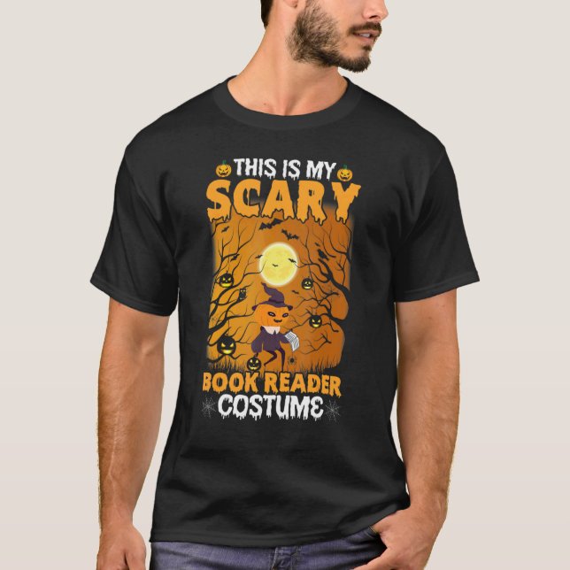 This Is My Scary Book Reader Costume T-Shirt (Front)