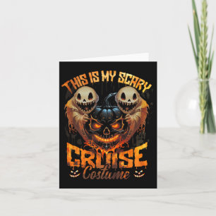 This Is My Scary Cruise Costume Devil Ghost Horror Card