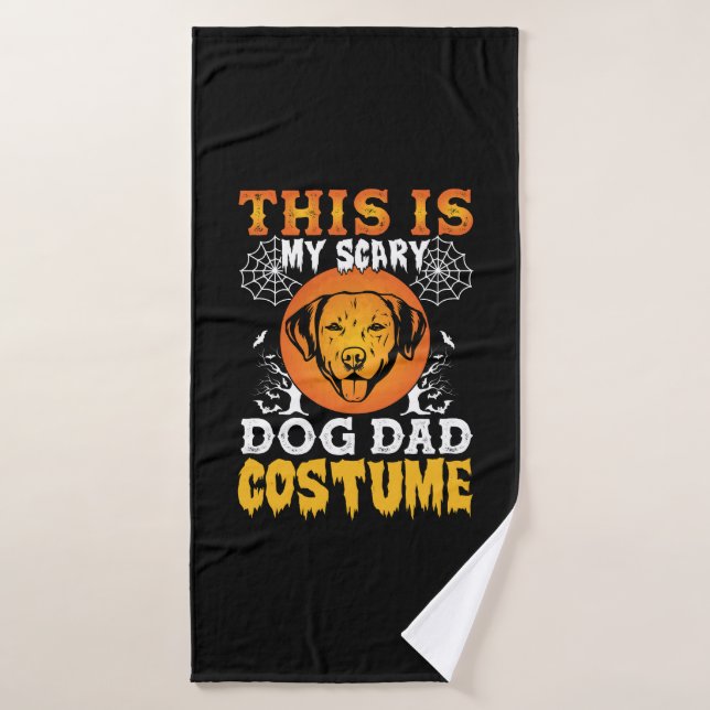 This is My Scary Dog Dad Costume Bath Towel (Bath Towel)