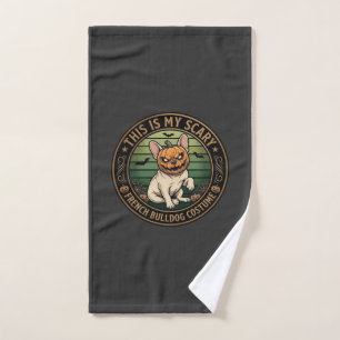 This Is My Scary French Bulldog Costume Halloween Hand Towel