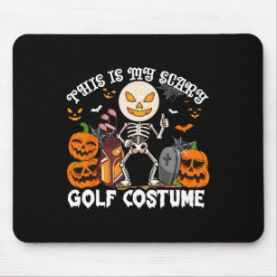 This Is My Scary Golf Costume Halloween Skeleton P Mouse Mat
