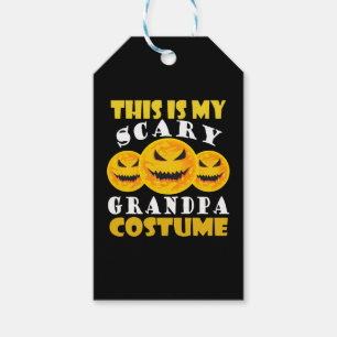 This is my scary Grandpa Costume T-shirt Gift Tags