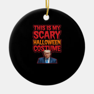 This Is My Scary Halloween Costume Classic Ceramic Tree Decoration