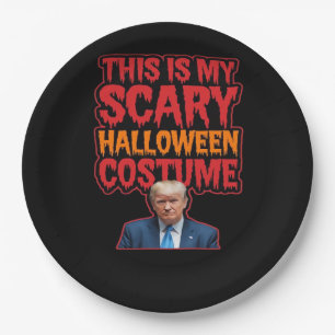 This Is My Scary Halloween Costume Classic Paper Plate