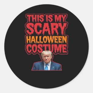 This Is My Scary Halloween Costume Classic Round Sticker
