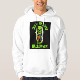 This Is My Scary Happy Halloween Frankenstein Men' Hoodie