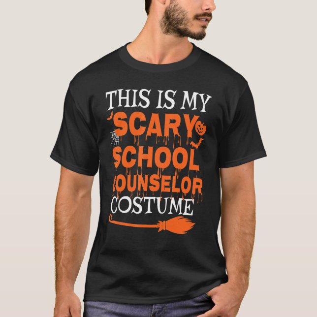 This Is My Scary School Counselor Costume Spooky H T-Shirt (Front)