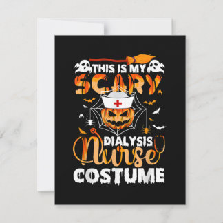 This Is My Scary School Nurse Costume Halloween Card