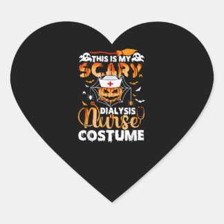 This Is My Scary School Nurse Costume Halloween Heart Sticker