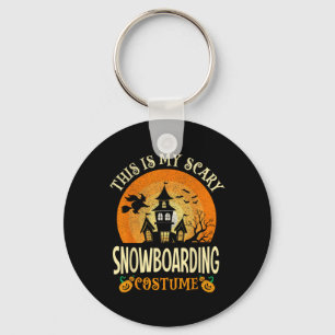 This Is My Scary Snowboarding Costume Halloween Key Ring