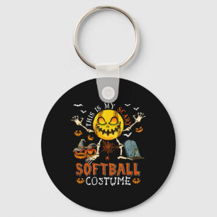 This Is My Scary Softll Costume Halloween Skeleton Key Ring