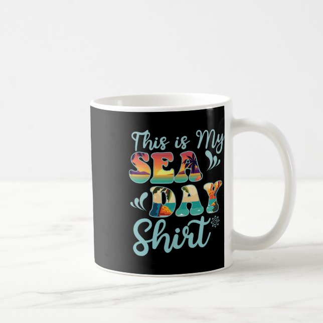 This Is My Sea Day Funny Family Summer Vacation  Coffee Mug (Right)
