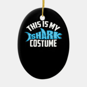 This Is My Shark Costume Sea Creature Ceramic Tree Decoration