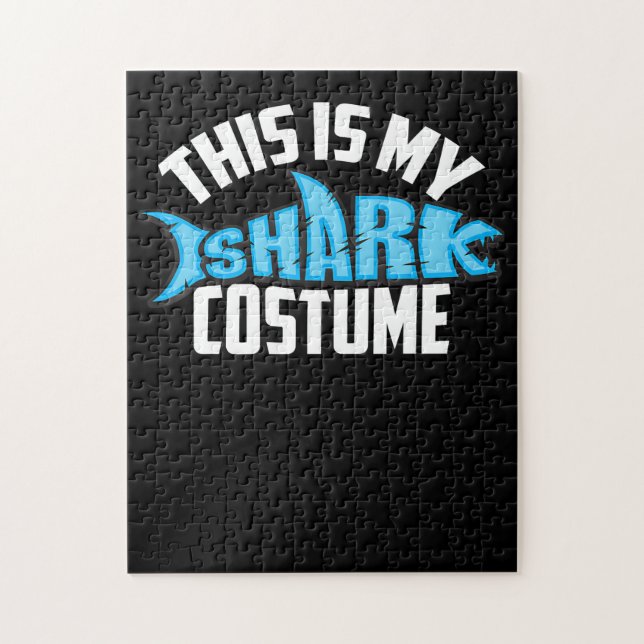 This Is My Shark Costume Sea Creature Jigsaw Puzzle (Vertical)