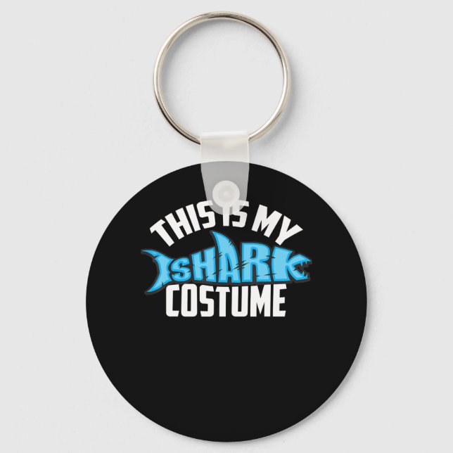 This Is My Shark Costume Sea Creature Key Ring (Front)