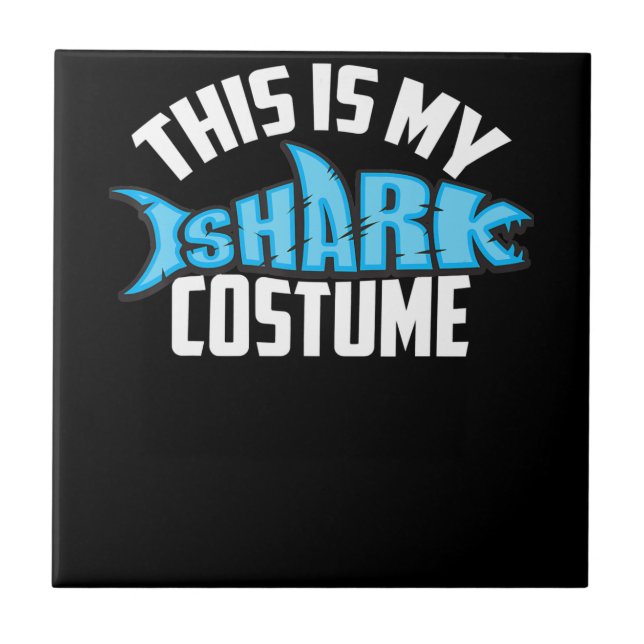 This Is My Shark Costume Sea Creature Tile (Front)
