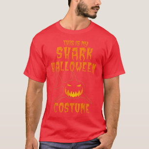 This Is My Shark Halloween CostumeShark Pumpkin T-Shirt