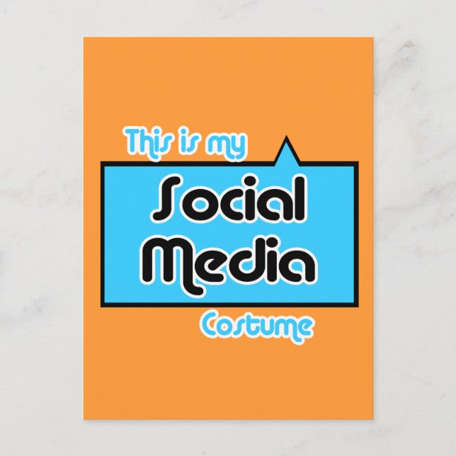 THIS IS MY SOCIAL MEDIA COSTUME POSTCARD (Front)