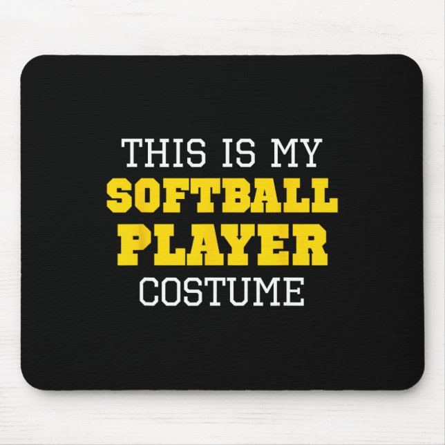 This Is My Softll Player Costume Halloween Lazy Ea Mouse Mat (Front)