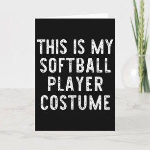 This Is My Softll Player Costume Halloween Simple  Card