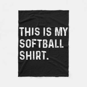 This Is My Softll Shirt - Player Mom Dad Pitcher T Fleece Blanket