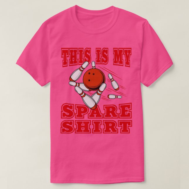 This Is My Spare 10 Pin Bowling Gutter or Strike B T-Shirt (Design Front)