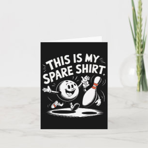 This Is My Spare Bowler Bday Bowling Game Women Me Card