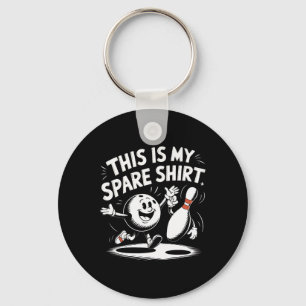 This Is My Spare Bowler Bday Bowling Game Women Me Key Ring