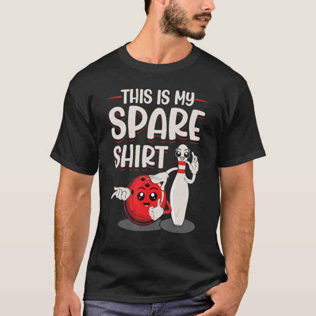 This Is My Spare  Bowling Player Bowler T-Shirt (Front)