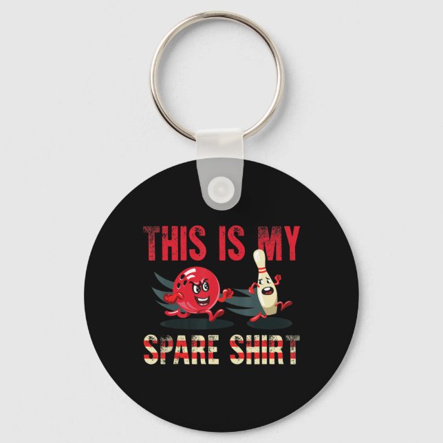 This Is My Spare  Fun Bowling  Key Ring (Front)