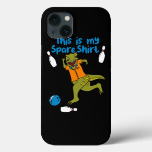 This is My Spare Shirt Funny Bowling Dinosaur Bowl iPhone 13 Case