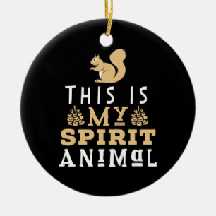 This Is My Spirit Animal Ceramic Tree Decoration