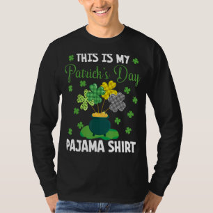 This Is My St Patrick S Day Pajama Funny Cute Iris T-Shirt