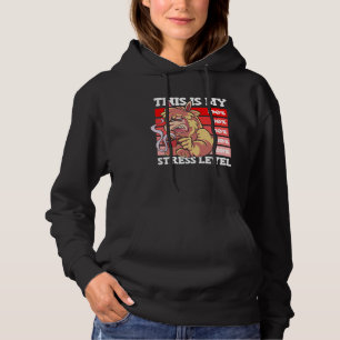 This Is My Stress Level Donkey Stress Awareness Mo Hoodie