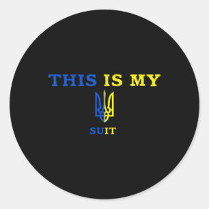 This Is My Suit Classic Round Sticker