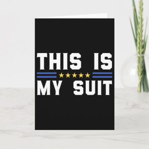 This Is My Suit Funny Ukraine Flag Zelensky Statem Card