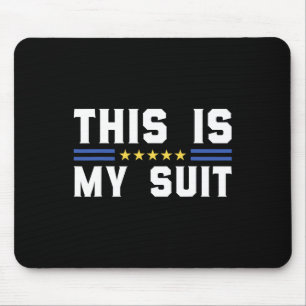 This Is My Suit Funny Ukraine Flag Zelensky Statem Mouse Mat