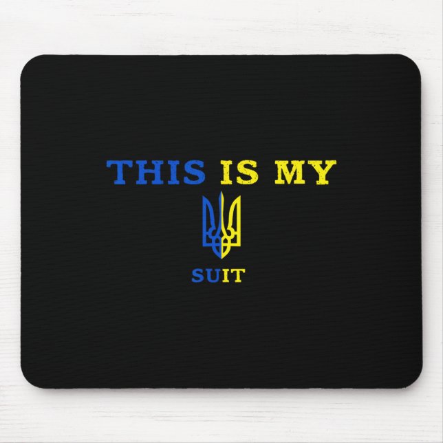 This Is My Suit, I'm Not Playing Cards, Funny Zele Mouse Mat (Front)
