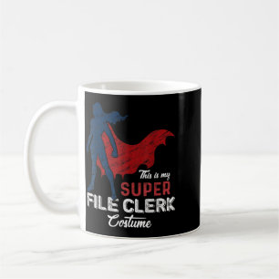 This Is My Super File Clerk Costume Halloween Coffee Mug