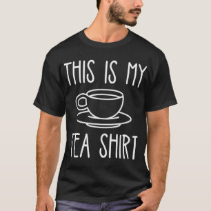 This is My Tea Funny Food Drink Black Cup T-Shirt