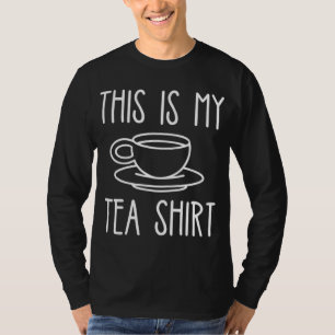 This is My Tea Funny Food Drink Black Cup T-Shirt