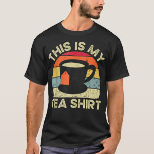 This Is My Tea Shirt Funny Tea Drinker Retro Vinta