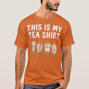 This Is My Tea Shirt Funny Teashirt Pun Bubble Tea
