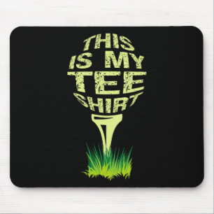 This Is My Tee Golfer Funny Golfer Golf Player Lov Mouse Mat